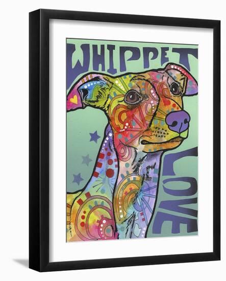 Whippet Love-Dean Russo-Framed Giclee Print