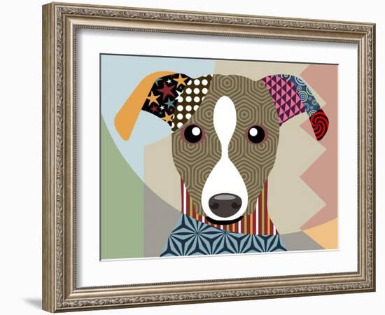 Whippet-Lanre Adefioye-Framed Giclee Print