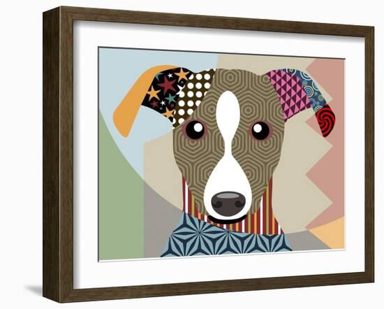 Whippet-Lanre Adefioye-Framed Giclee Print