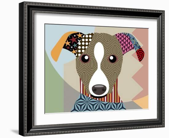 Whippet-Lanre Adefioye-Framed Giclee Print