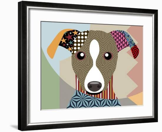 Whippet-Lanre Adefioye-Framed Giclee Print