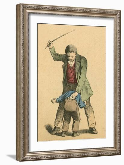 Whipping-English School-Framed Giclee Print