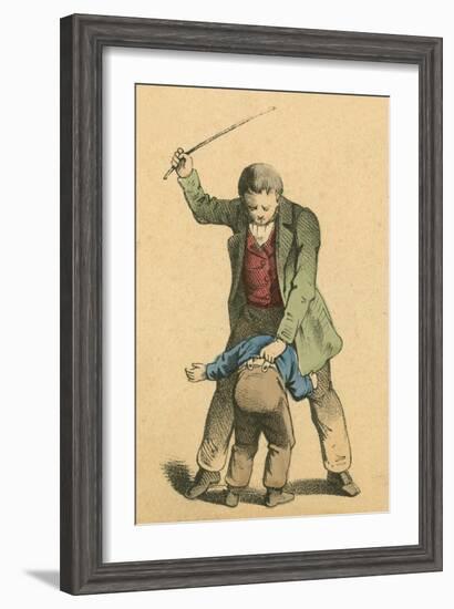 Whipping-English School-Framed Giclee Print