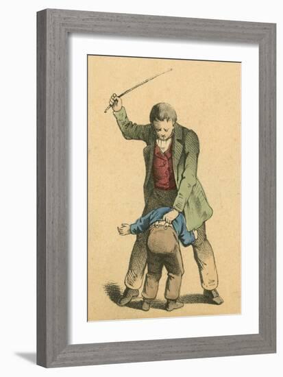 Whipping-English School-Framed Giclee Print