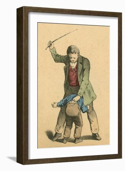 Whipping-English School-Framed Giclee Print