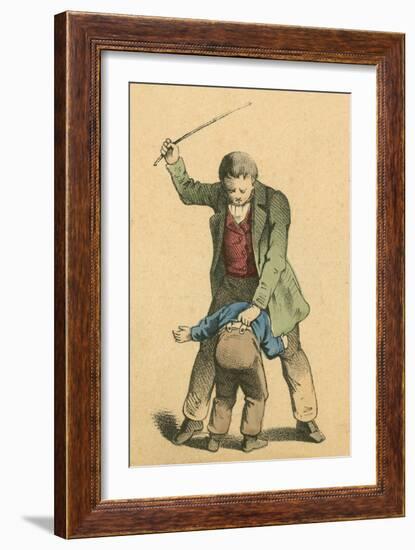 Whipping-English School-Framed Giclee Print