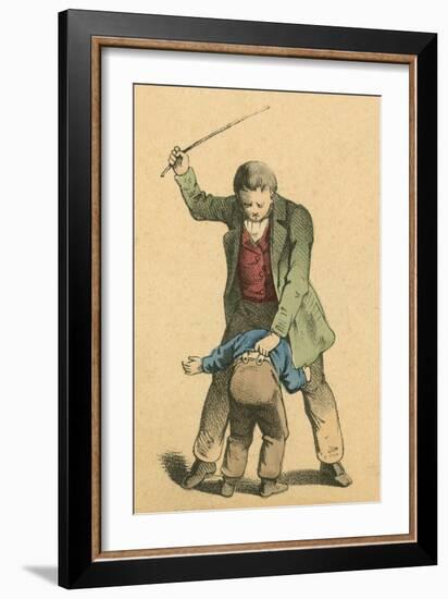 Whipping-English School-Framed Giclee Print