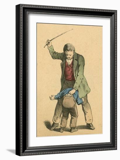 Whipping-English School-Framed Giclee Print