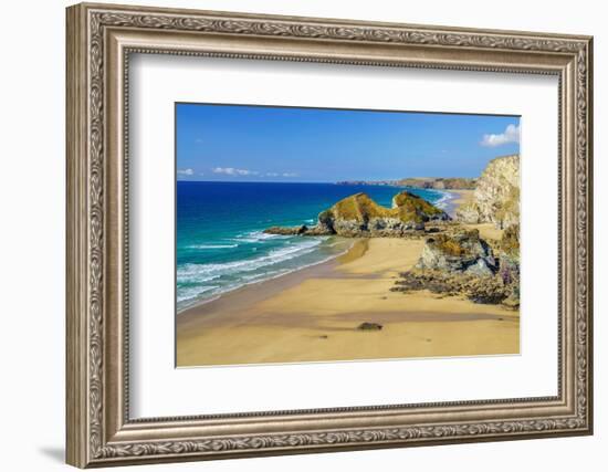 Whipsiderry Beach, Newquay, Cornwall-Tony Howell-Framed Photographic Print