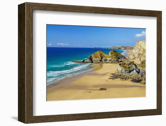 Whipsiderry Beach, Newquay, Cornwall-Tony Howell-Framed Photographic Print