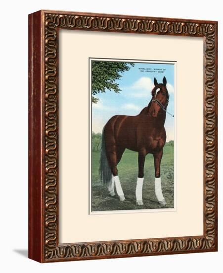 Whirlaway, Kentucky Derby Winner-null-Framed Giclee Print