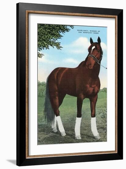 Whirlaway, Kentucky Derby Winner-null-Framed Art Print