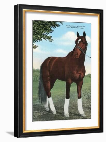 Whirlaway, Kentucky Derby Winner-null-Framed Art Print