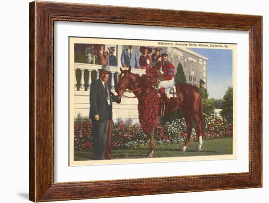 Whirlaway, Kentucky Derby Winner-null-Framed Art Print