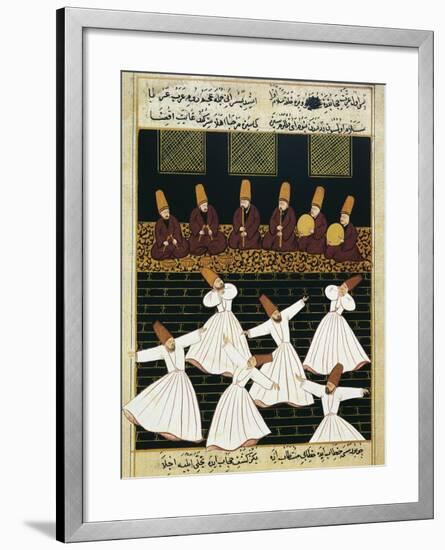 Whirling Dervishes (16th C)-null-Framed Art Print