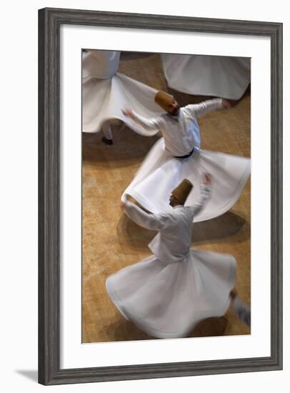 Whirling Dervishes at the Dervishes Festival, Konya, Central Anatolia, Turkey, Asia Minor, Eurasia-Bruno Morandi-Framed Photographic Print