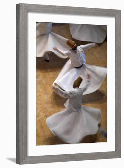 Whirling Dervishes at the Dervishes Festival, Konya, Central Anatolia, Turkey, Asia Minor, Eurasia-Bruno Morandi-Framed Photographic Print