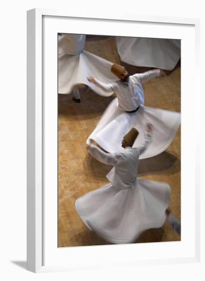 Whirling Dervishes at the Dervishes Festival, Konya, Central Anatolia, Turkey, Asia Minor, Eurasia-Bruno Morandi-Framed Photographic Print