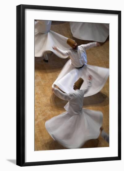 Whirling Dervishes at the Dervishes Festival, Konya, Central Anatolia, Turkey, Asia Minor, Eurasia-Bruno Morandi-Framed Photographic Print