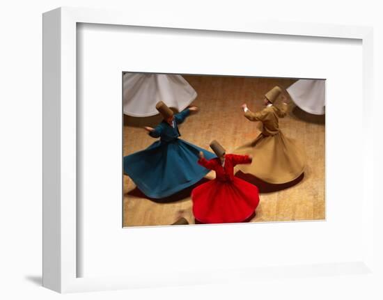 Whirling Dervishes at the Dervishes Festival, Konya, Central Anatolia, Turkey, Asia Minor, Eurasia-Bruno Morandi-Framed Photographic Print