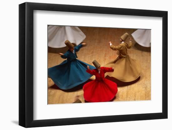 Whirling Dervishes at the Dervishes Festival, Konya, Central Anatolia, Turkey, Asia Minor, Eurasia-Bruno Morandi-Framed Photographic Print