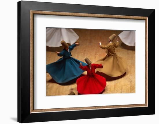 Whirling Dervishes at the Dervishes Festival, Konya, Central Anatolia, Turkey, Asia Minor, Eurasia-Bruno Morandi-Framed Photographic Print