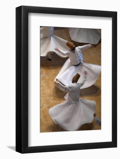 Whirling Dervishes at the Dervishes Festival, Konya, Central Anatolia, Turkey, Asia Minor, Eurasia-Bruno Morandi-Framed Photographic Print