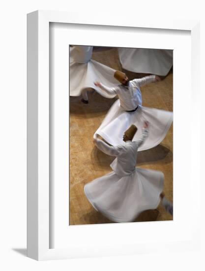 Whirling Dervishes at the Dervishes Festival, Konya, Central Anatolia, Turkey, Asia Minor, Eurasia-Bruno Morandi-Framed Photographic Print