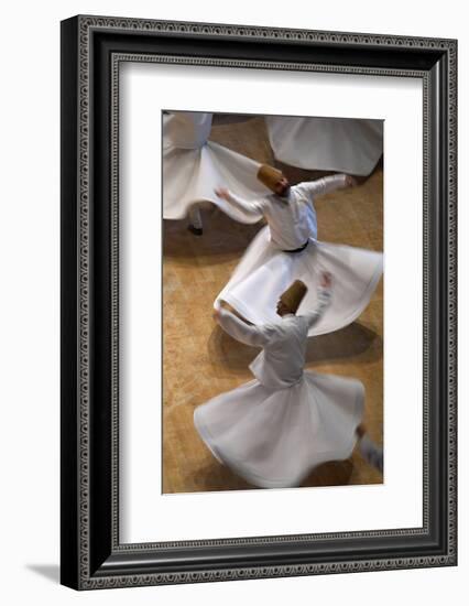 Whirling Dervishes at the Dervishes Festival, Konya, Central Anatolia, Turkey, Asia Minor, Eurasia-Bruno Morandi-Framed Photographic Print