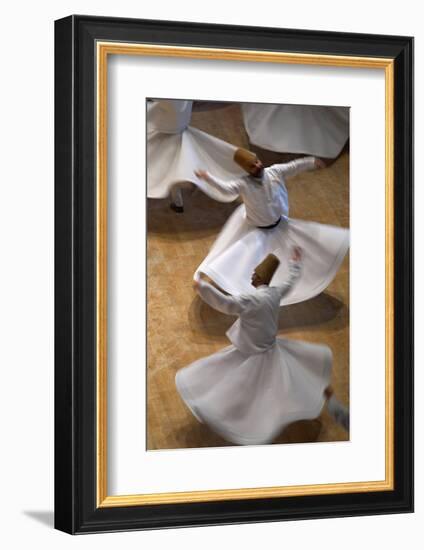 Whirling Dervishes at the Dervishes Festival, Konya, Central Anatolia, Turkey, Asia Minor, Eurasia-Bruno Morandi-Framed Photographic Print