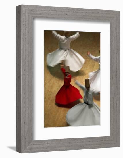 Whirling Dervishes at the Dervishes Festival, Konya, Central Anatolia, Turkey, Asia Minor, Eurasia-Bruno Morandi-Framed Photographic Print