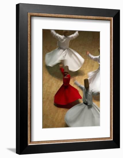 Whirling Dervishes at the Dervishes Festival, Konya, Central Anatolia, Turkey, Asia Minor, Eurasia-Bruno Morandi-Framed Photographic Print