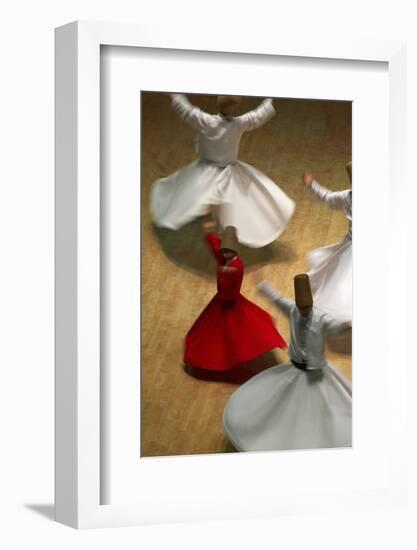 Whirling Dervishes at the Dervishes Festival, Konya, Central Anatolia, Turkey, Asia Minor, Eurasia-Bruno Morandi-Framed Photographic Print