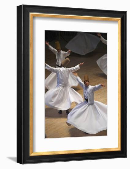 Whirling Dervishes at the Dervishes Festival, Konya, Central Anatolia, Turkey, Asia Minor, Eurasia-Bruno Morandi-Framed Photographic Print