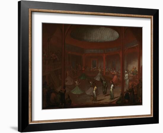 Whirling Dervishes, c.1730-Jean Baptiste Vanmour-Framed Giclee Print