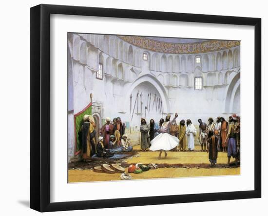 Whirling Dervishes, c.1895-Jean Leon Gerome-Framed Giclee Print