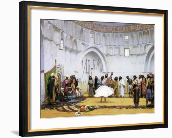 Whirling Dervishes, c.1895-Jean Leon Gerome-Framed Premium Giclee Print