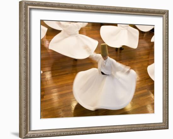 Whirling Dervishes, Istanbul, Turkey-Peter Adams-Framed Photographic Print