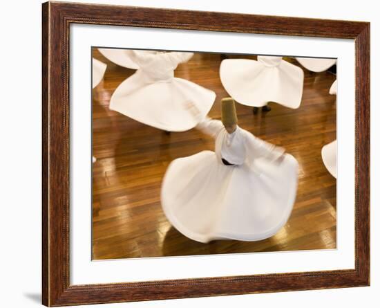 Whirling Dervishes, Istanbul, Turkey-Peter Adams-Framed Photographic Print