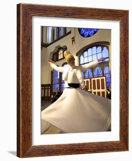 Whirling Dervishes, Istanbul, Turkey-Neil Farrin-Framed Photographic Print