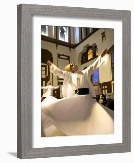 Whirling Dervishes, Istanbul, Turkey-Neil Farrin-Framed Photographic Print