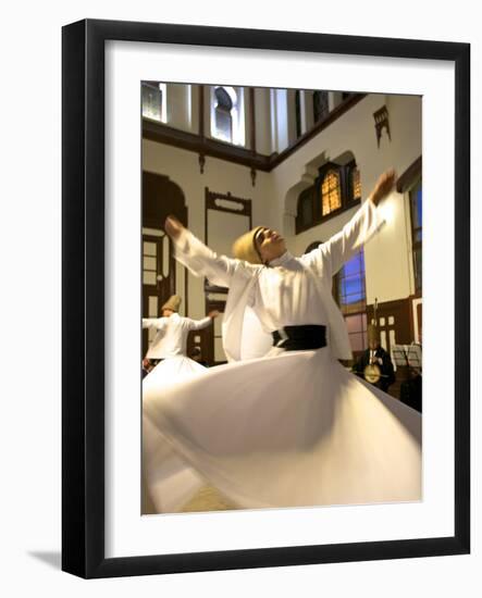 Whirling Dervishes, Istanbul, Turkey-Neil Farrin-Framed Photographic Print