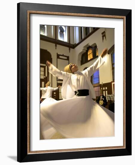 Whirling Dervishes, Istanbul, Turkey-Neil Farrin-Framed Photographic Print