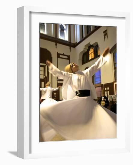 Whirling Dervishes, Istanbul, Turkey-Neil Farrin-Framed Photographic Print