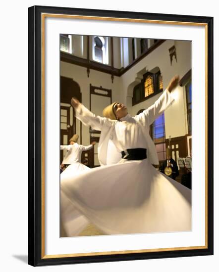 Whirling Dervishes, Istanbul, Turkey-Neil Farrin-Framed Photographic Print