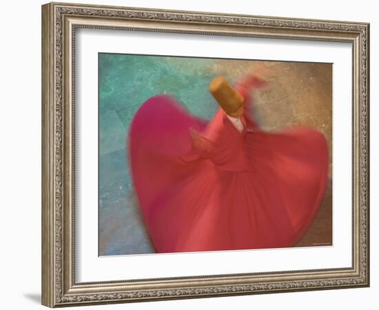 Whirling Dervishes, Performing the Sema Ceremony, Istanbul, Turkey-Gavin Hellier-Framed Photographic Print