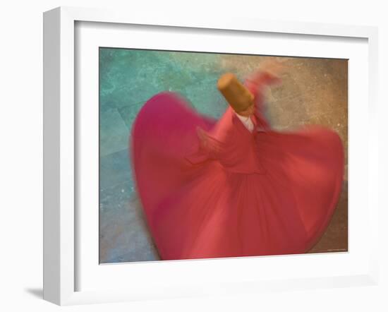 Whirling Dervishes, Performing the Sema Ceremony, Istanbul, Turkey-Gavin Hellier-Framed Photographic Print