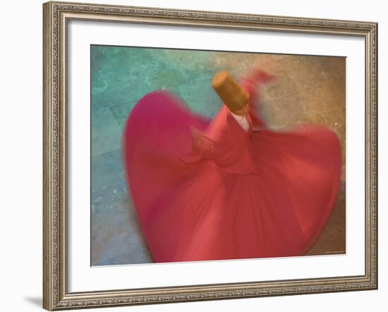 Whirling Dervishes, Performing the Sema Ceremony, Istanbul, Turkey-Gavin Hellier-Framed Photographic Print