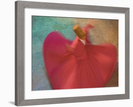 Whirling Dervishes, Performing the Sema Ceremony, Istanbul, Turkey-Gavin Hellier-Framed Photographic Print