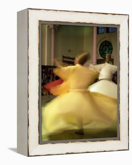 Whirling Dervishes, Sufis Dancing, Istanbul, Turkey, Europe-Bruno Morandi-Framed Premier Image Canvas